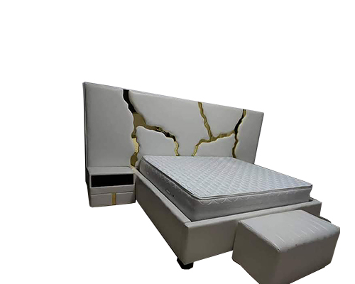 Upholstered bed 6x6 feet