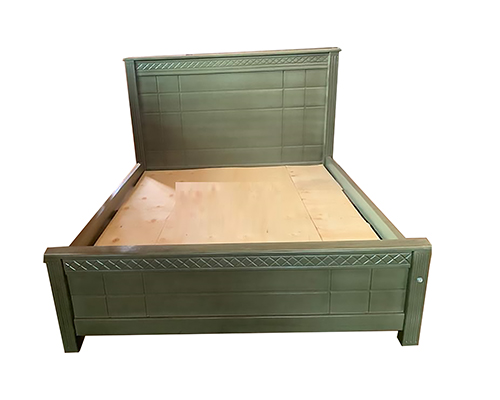 flat wooden Bed