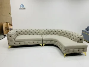 Curved Modern chesterfield sofaset 