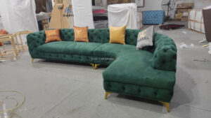 Curved Modern chesterfield sofaset 