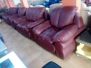 Fiber Leather Sofaset 6 Seater