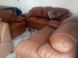 Fiber Leather Sofaset 6 Seater