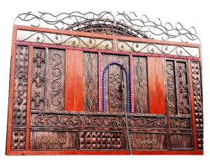 Metallic Fiber Gate