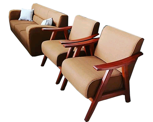 Wooden sofaset 5 seater