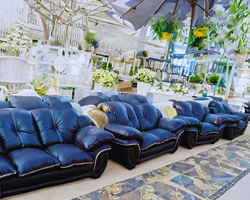 fiber Leather Sofaset 7 seater