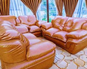 fiber Leather Sofaset 6 Seater