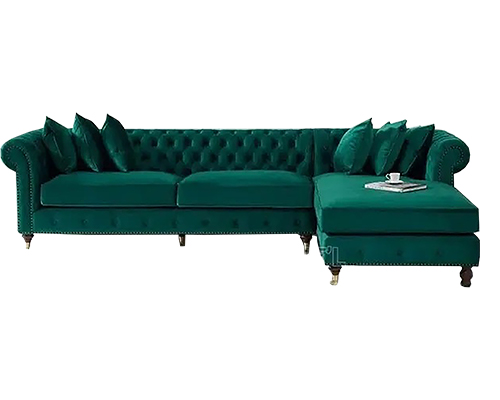 Chesterfield sofaset L shape 5 Seater