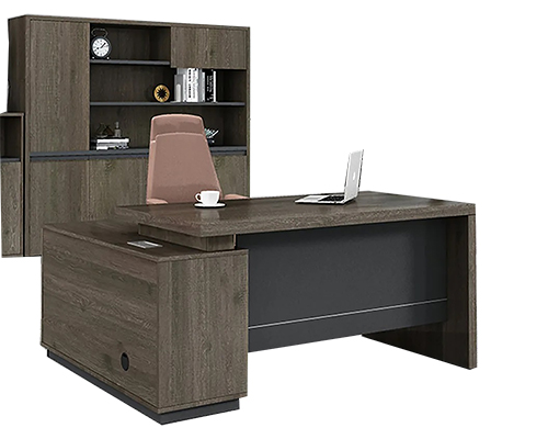 Office table + shelves