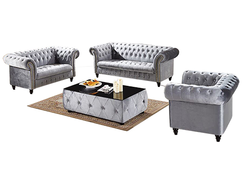 Chesterfield Sofaset 5 Seater with Center Table