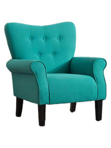 Fabric upholstered club chairs