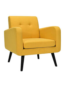 Modern Design Shell Style Velvet Living Room Accent Chair