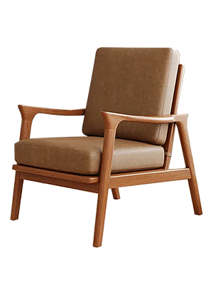 Home furniture cafe wooden leisure accent chair