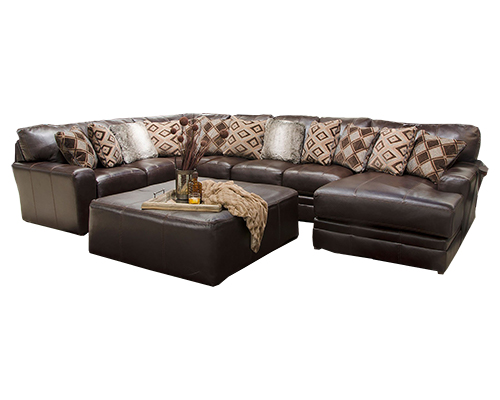 U shaped sectional sofaset 5 seater with a center Poof