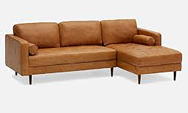 L shaped Mid-Century Modern Sofaset 3 seater