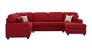 U shaped Mid-Century Modern modular Sofaset 4 seater