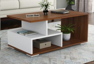 Square Center Table with Shelf