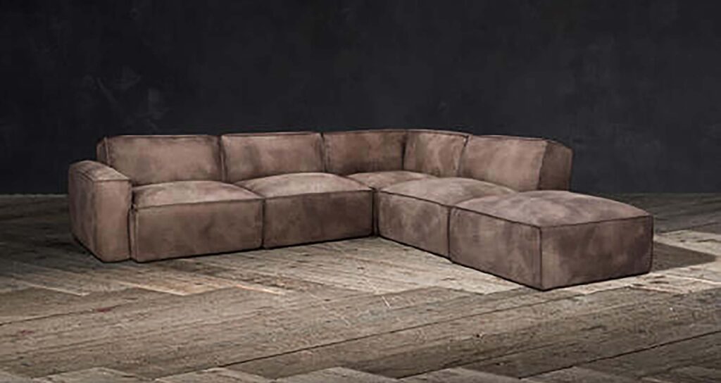 L shaped sectional sofaset 3 seater pure Leather