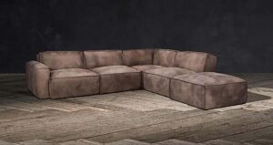 L shaped sectional sofaset 4 seater pure Leather