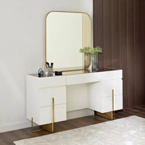 Modern gold legs dressing table