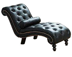 English Victorian Upholstered Chaise Longue