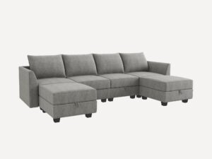 U shaped Chaise Sofaset 4 Seater