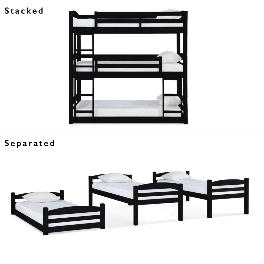 Direct Engineered Wood Bunk Bed Tripple Decker Bed
