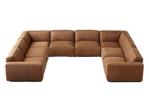 U-shaped modular 7 seater sofaset