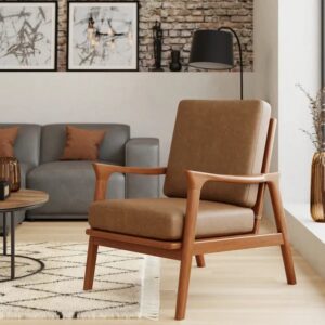 Home furniture cafe wooden leisure accent chair