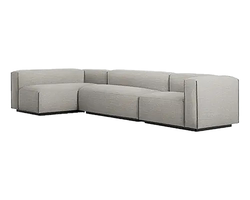 L-Shaped Sectional Sofaset 3 Seater