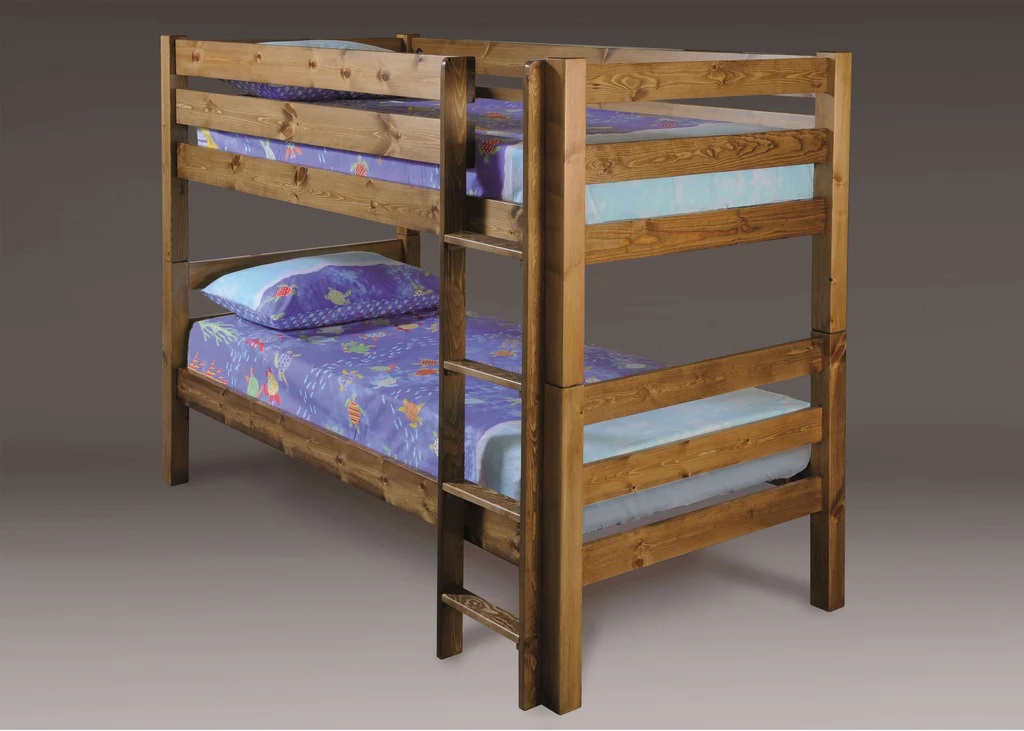 Solid Wood Double Decker Bed