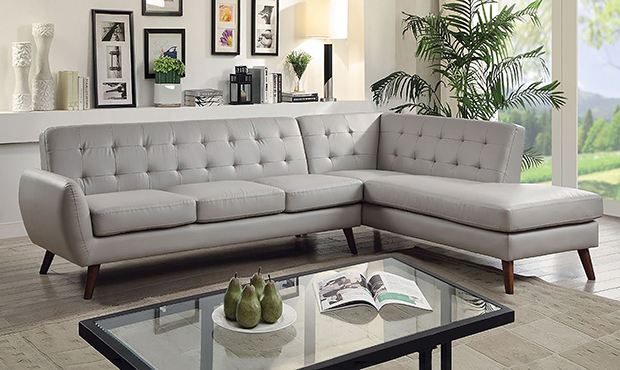 L shaped Mid-Century Modern Sofaset 5 seater