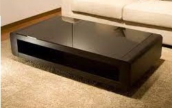 Floor Shelf Wooden Coffee Table