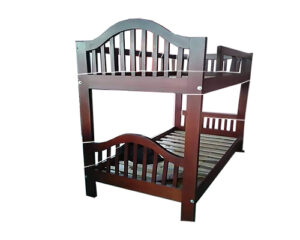 Double twin wooden bunk bed
