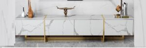 Premium Marble Top Television table Stand