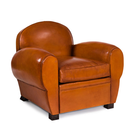 Pure leather club chair