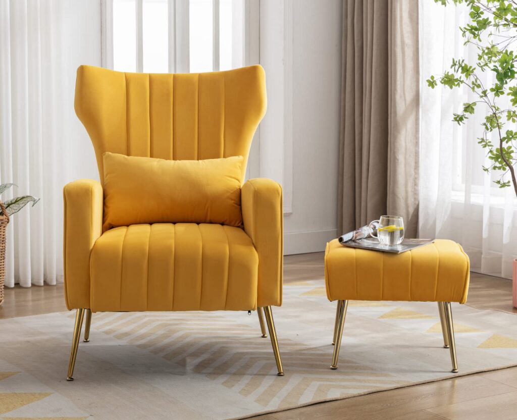 Upholstered High Back arm Chair Single Seater