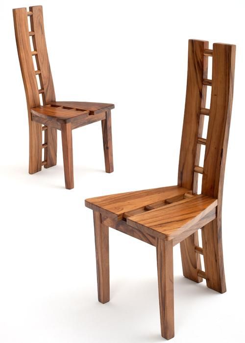 Solid Wood Armless Dining Chairs