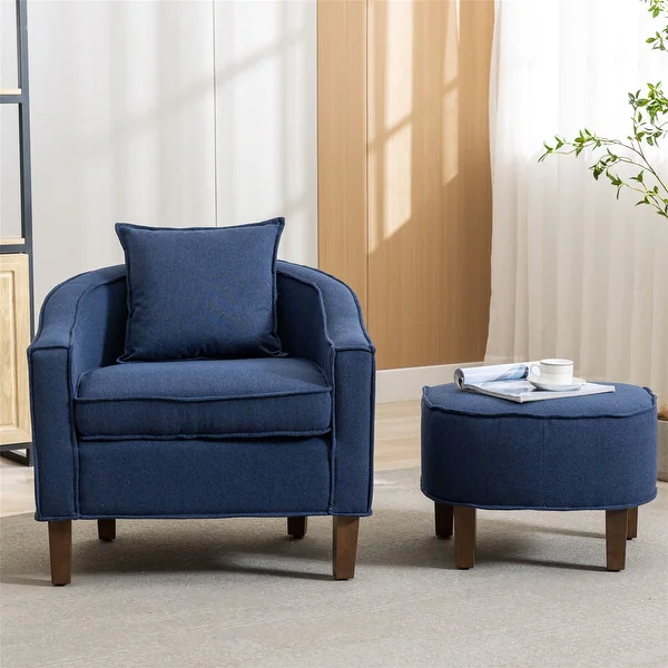 Arm Chair with Ottoman Neem Wood