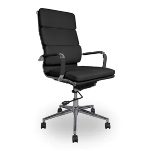 Stainless Steel Executive Managerial Tall Swivel Highback Office Chair