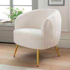 White Exotic club chair with legrest