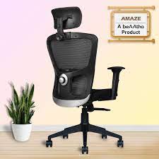 Black Office Chair With Head Rest