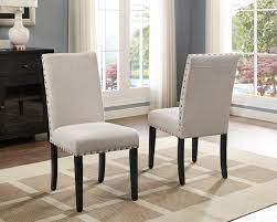 Upholstered Fabric Solid Back dining Chair