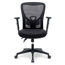 Black Ergonomic office Chair with lumbar support