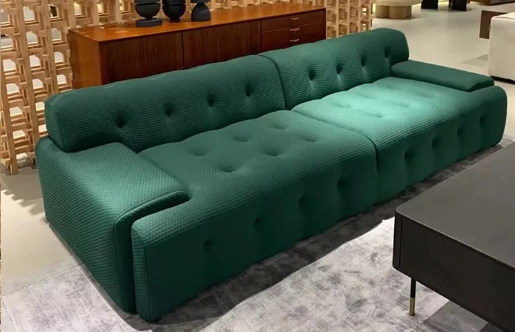 Genuine velvet chesterfield sofa for home