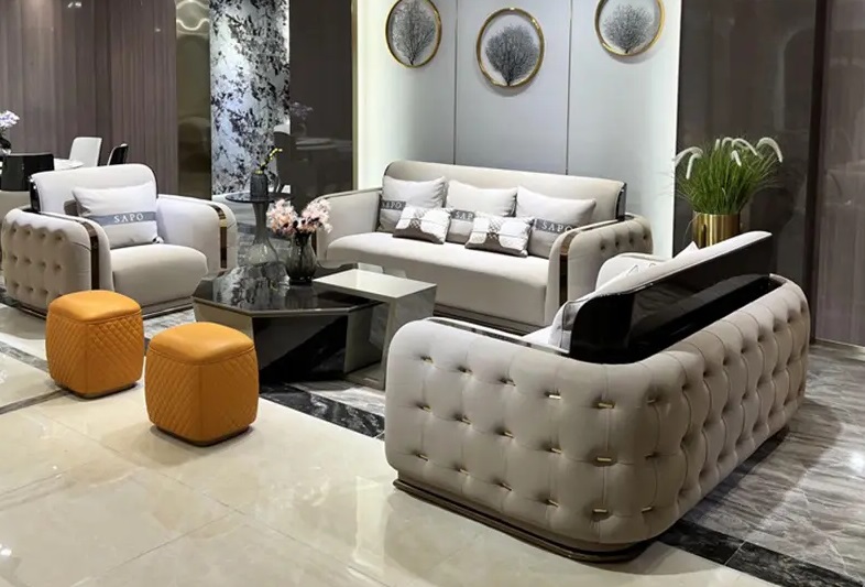 chesterfield velvet sofa set furniture