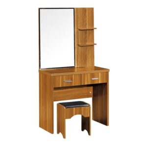 Affordable Half Mirror dressing mirroe with a stool 