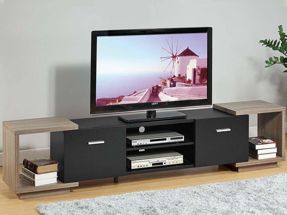 Wooden TV Table Cabinet with Storage Drawers for Living Room
