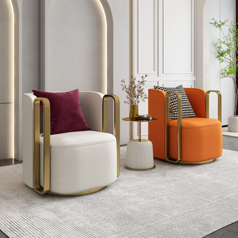 Modern luxury design velvet arm chair
