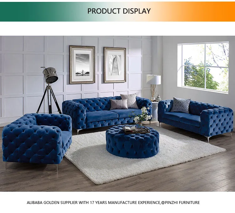 Matrix living room Luxury Chesterfield Sofa set