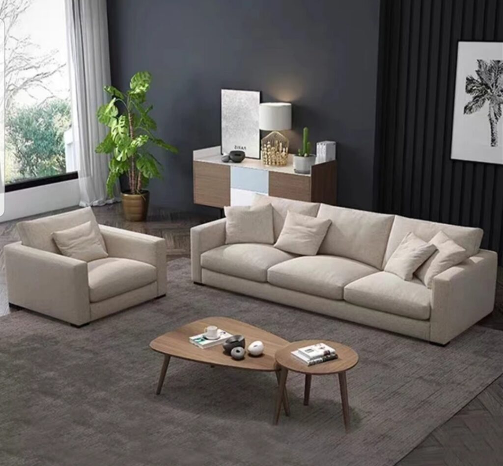 3 Piece Upholstered Sectional velvet sofaset